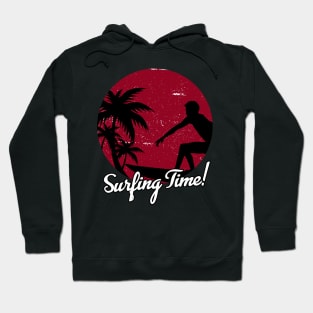 Red Surfer Logo Hoodie